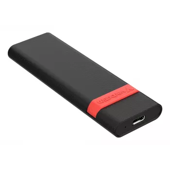 Verbatim M.2 NVMe SSD ümbriskomplekt, SSD ümbris, M.2, PCI Express, 10 Gbit/s, USB-ühenduvus, must, punane
