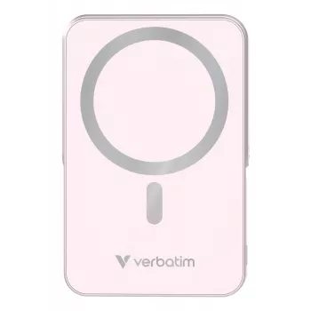 Verbatim Charge 'n' Go magnetiline juhtmevaba akupank statiiviga - 10000 mAh Roosa