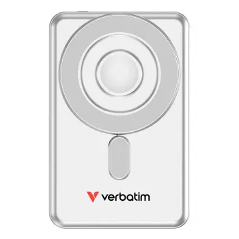 Verbatim Charge'n'Go 2C akupank 5000 mAh hõbedane, 5000 mAh, liitiumpolümeer (LiPo), Adaptive Fast Charging, Power Delivery 3.0, Quick Charge 3.0, juhtmevaba laadimine, 3.85 V, 20 W