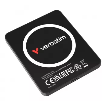 Verbatim SnapBack Ultra õhuke SSD 512GB USB USB-C USB 3.2 Gen 2x2 Must