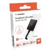 Verbatim SnapBack Ultra õhuke SSD 1TB USB USB-C USB 3.2 Gen 2x2 Must