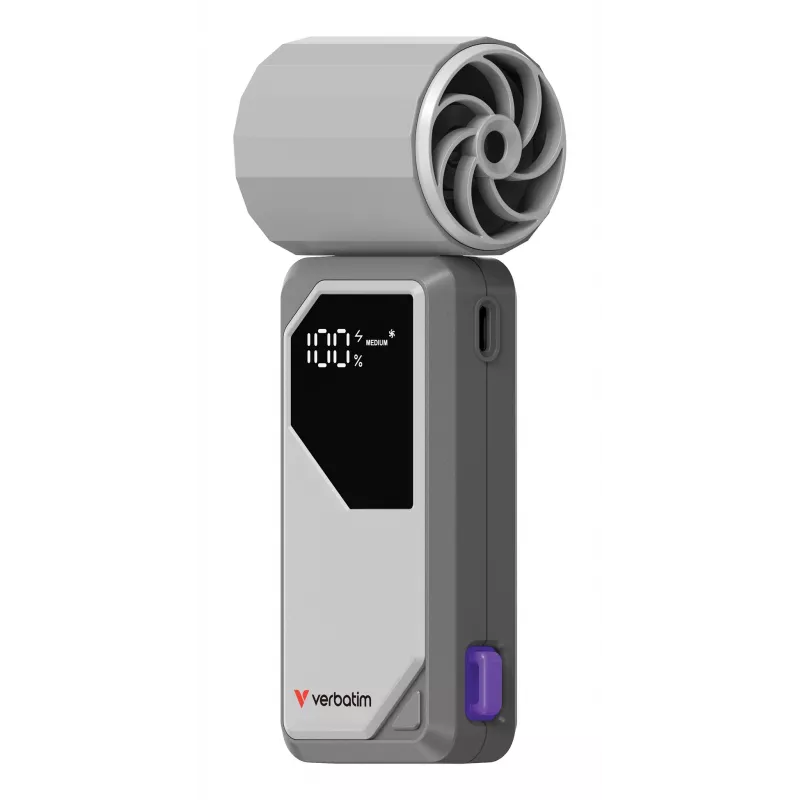 Verbatim Cool’n’Go AirJet Handheld Fan hall/Purple, hall, Purple, Handheld fan, 1 tk, 6 W, Lithium-Ion (Li-Ion), 3.7 V
