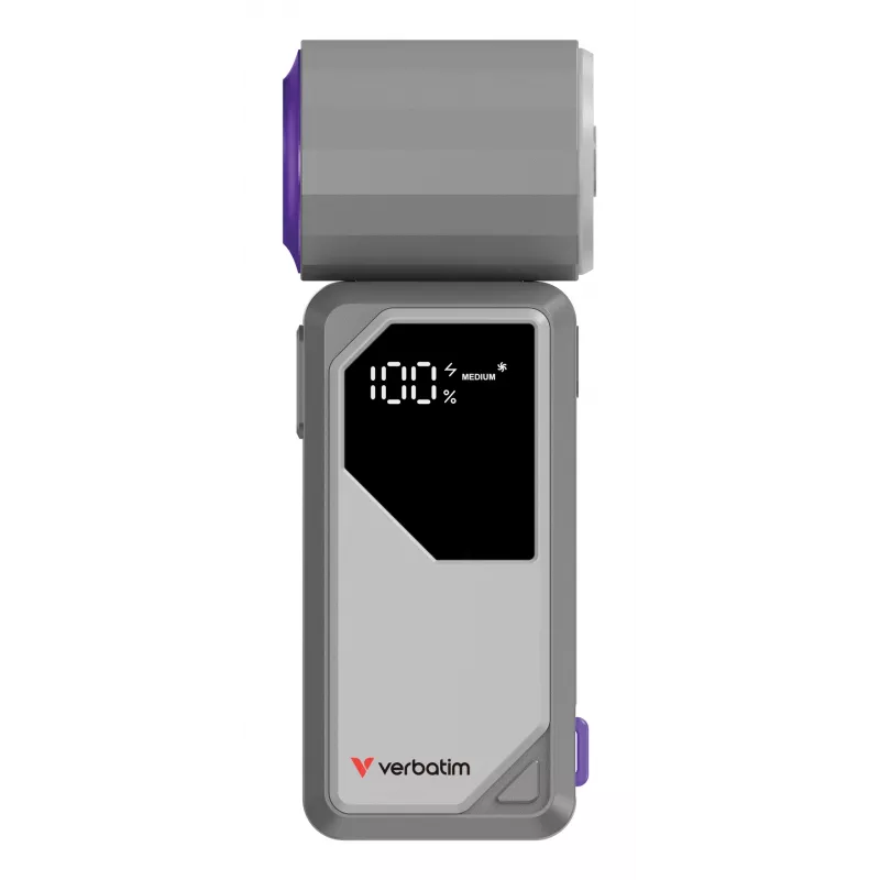 Verbatim Cool’n’Go AirJet Handheld Fan hall/Purple, hall, Purple, Handheld fan, 1 tk, 6 W, Lithium-Ion (Li-Ion), 3.7 V