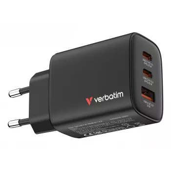 Verbatim Essentials GaN Charger 65W EU plug Must, indoor, AC, 20 V, must