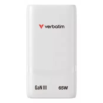Verbatim Fold 'n' Go GaN laadija 65W EL-pistik valge, siseruumidesse, vahelduvvool, 20 V, valge