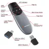 Verbatim Focus juhtmevaba esitlusipult punase laserosutiga, RF, USB, 30 m, must, hõbedane
