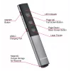 Verbatim Agenda juhtmevaba esitluspult punase laserosutiga, RF, USB, 100 m, must, hõbedane