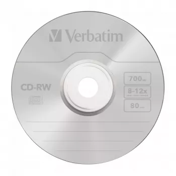 Verbatim CD-RW 12x 700 MB 10 tk