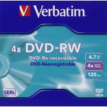 Verbatim VB-DMW44JC, DVD-RW, 120 mm, Jewel case, 1 tk, 4,7 GB