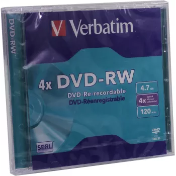 Verbatim VB-DMW44JC, DVD-RW, 120 mm, Jewel case, 1 tk, 4,7 GB