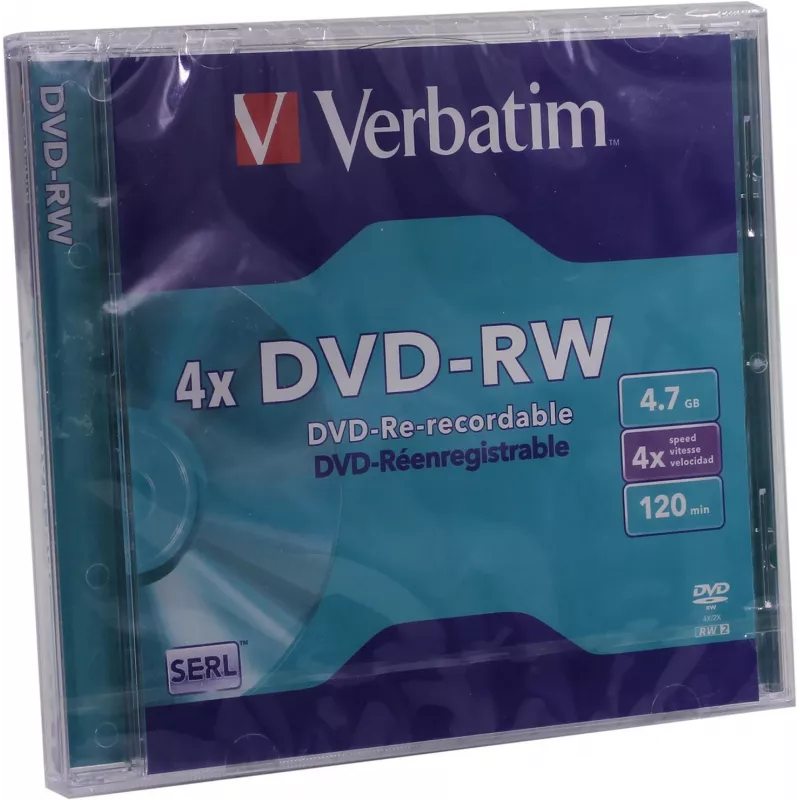 Verbatim VB-DMW44JC, DVD-RW, 120 mm, Jewel case, 1 tk, 4,7 GB