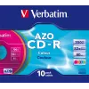 Verbatim CD-R AZO Colours 700 MB 48x 10 tk