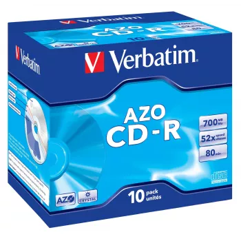 Verbatim CD-R AZO Crystal 700 MB 52x 10 tk
