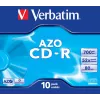Verbatim CD-R AZO Crystal 700 MB 52x 10 tk