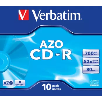 Verbatim CD-R AZO Crystal 700 MB 52x 10 tk