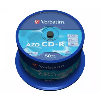 Verbatim CD-R AZO Crystal 700 MB 52x 50 tk