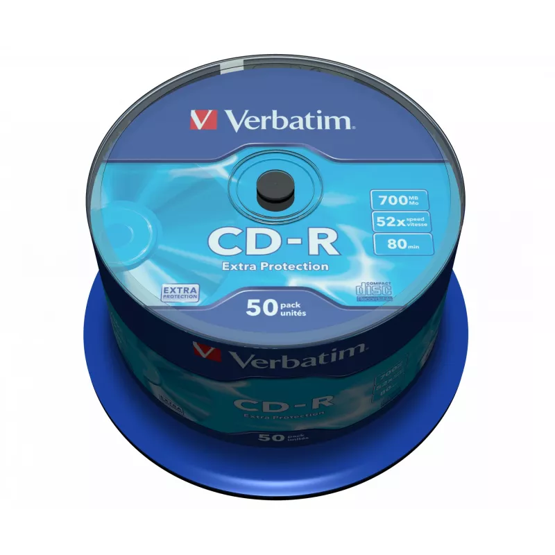 Verbatim CD-R Extra Protection 700 MB 52x 50 tk