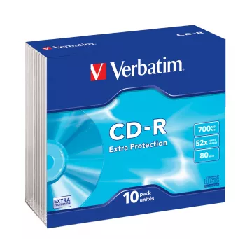 Verbatim CD-R Extra Protection 700 MB 52x 10 tk