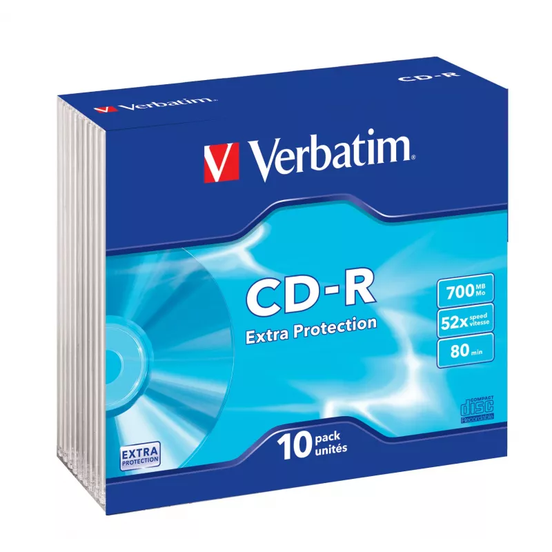 Verbatim CD-R Extra Protection 700 MB 52x 10 tk