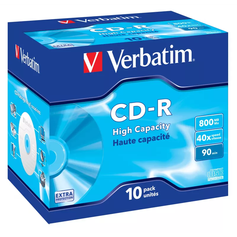 Verbatim CD-R High Capacity 800 MB 40x 10 tk