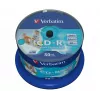 Verbatim CD-R AZO Wide Inkjet Printable no ID 700 MB 52x 50 tk