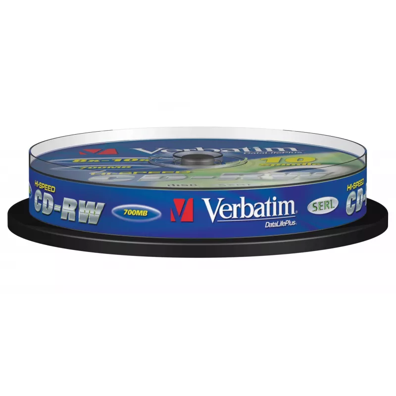 Verbatim CD-RW 12x 700 MB 10 tk