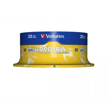 Verbatim DVD+RW Matt Silver 4.7 GB 25 tk