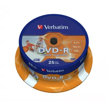 Verbatim 43538 tühi DVD 4,7 GB DVD-R 25 tk