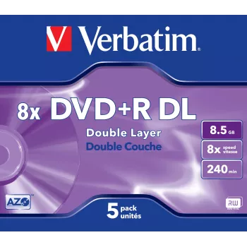 DVD+R DL Verbatim VB-DPD55JC 8,5 GB 5 tk