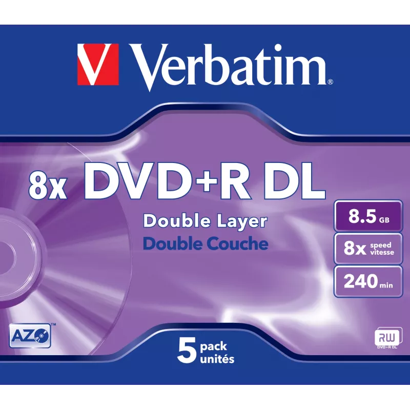 DVD+R DL Verbatim VB-DPD55JC 8,5 GB 5 tk