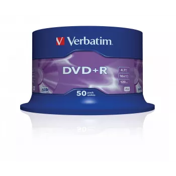 Verbatim VB-DPR47S3A, DVD+R, 120 mm, Spindel, 50 tk, 4,7 GB