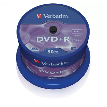 Verbatim VB-DPR47S3A, DVD+R, 120 mm, Spindel, 50 tk, 4,7 GB