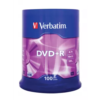 Verbatim DVD+R Matt Silver 4,7 GB 100 tk