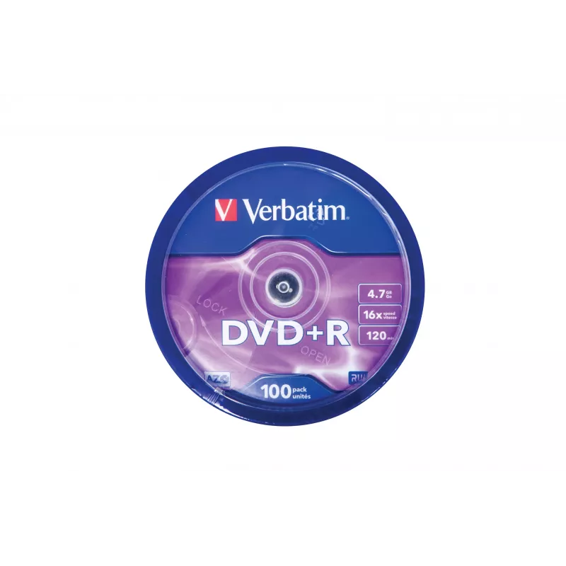 Verbatim DVD+R Matt Silver 4,7 GB 100 tk