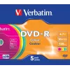 Verbatim DVD-R Värviline 4.7 GB 5 tk