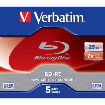 Verbatim 43615 tühi Blu-ray plaat BD-RE 25 GB 5 tk