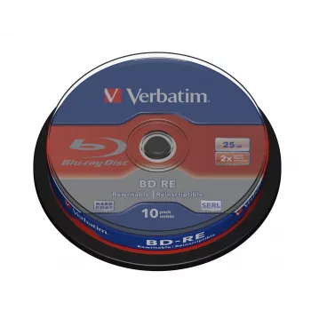 Verbatim BD-RE SL 25GB 2x 10 pakk Spindle 10 tk