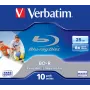 Verbatim BD-R SL 25GB 6x Printable 10 pakk Jewel Case 10 tk