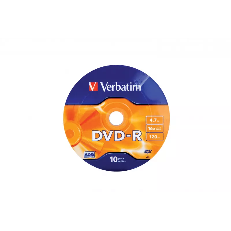 Verbatim DVD-R Matt Silver 16x 4,7 GB 10 tk