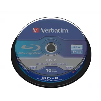 Verbatim BD-R SL 25GB 6 x 10 pakk Spindle 10 tk
