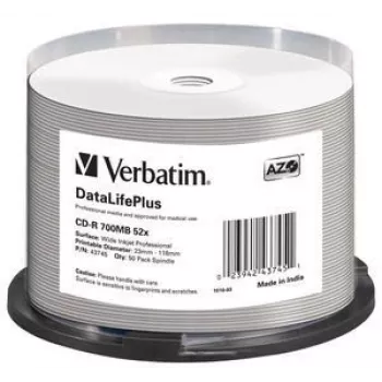 Verbatim CD-R 52x DataLifePlus 700 MB 50 tk