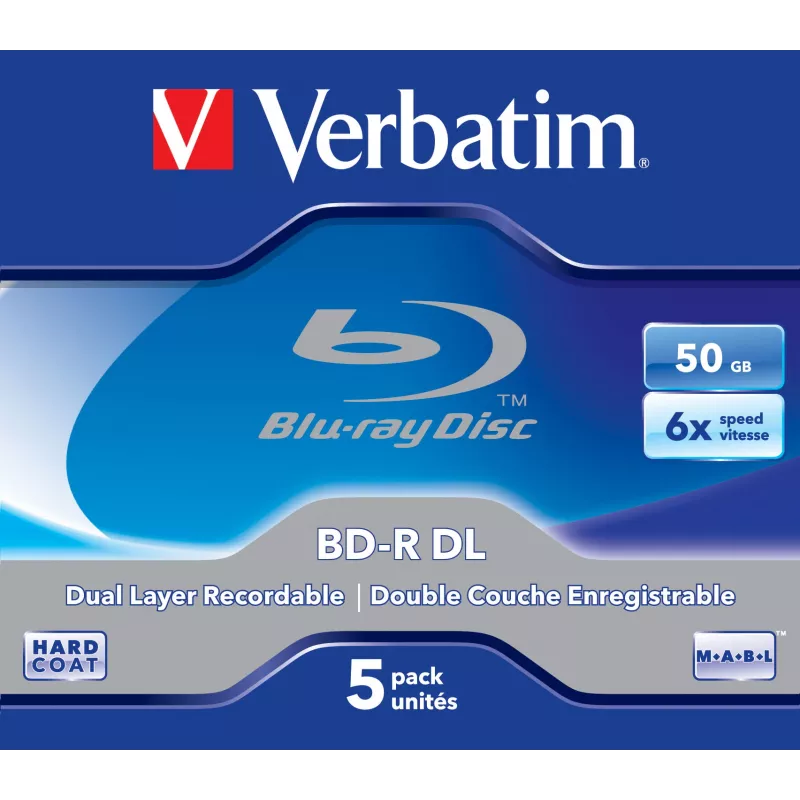 Verbatim 43748 tühi Blu-Ray ketas BD-R 50 GB 5 tk