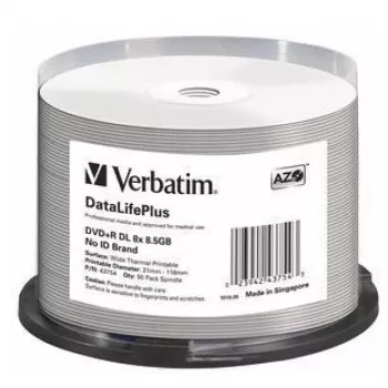 Verbatim DataLifePlus 8,5 GB DVD+R DL 50 tk