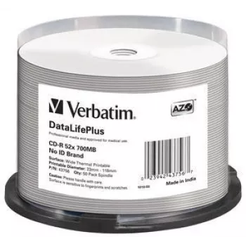 Verbatim CD-R 52x DataLifePlus 700 MB 50 tk