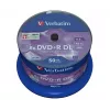 Verbatim DVD+R Double Layer 8x Matt Silver 50pk Spindle