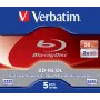 Verbatim BD-RE DL 50GB 2 x 5 Pack Jewel Case 5 tk