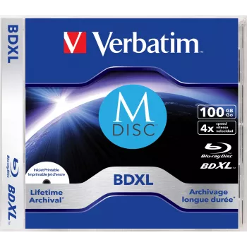 Verbatim MDISC Lifetime archival BDXL 100GB - Üksik plaat, 100 GB, BDXL, ehtekarp, 1 tk