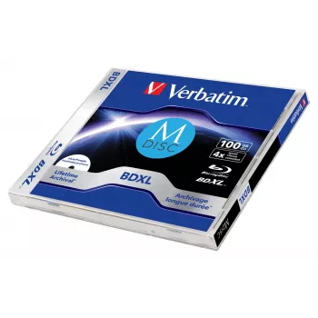 Verbatim MDISC Lifetime archival BDXL 100GB - Üksik plaat, 100 GB, BDXL, ehtekarp, 1 tk