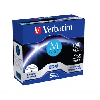 BDXL Verbatim MDISC eluaegne arhiiv 100 GB üksikketas