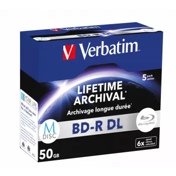 BD-R DL Verbatim MDISC 50 GB 5 tk 6x kirjutuskiirus
